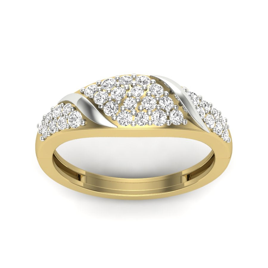 Yellow Gold Plated Sterling Silver Ring