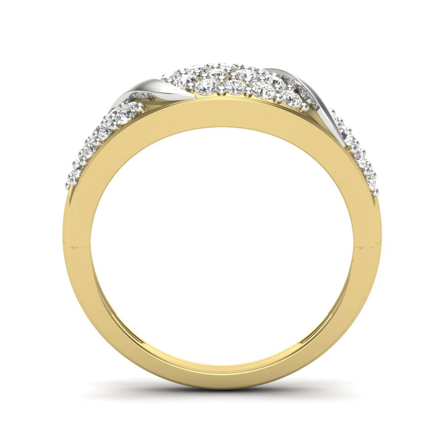 Yellow Gold Plated Sterling Silver Ring