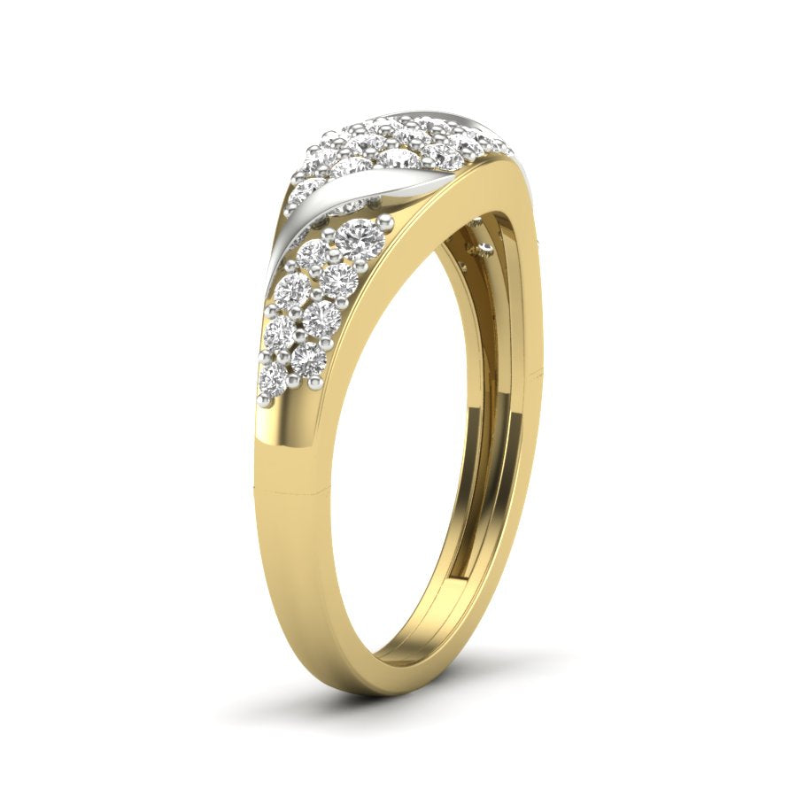 Yellow Gold Plated Sterling Silver Ring