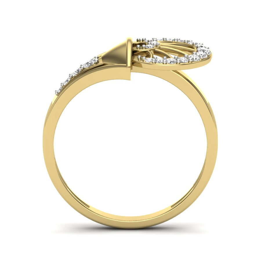 Yellow Gold Plated Sterling Silver Ring