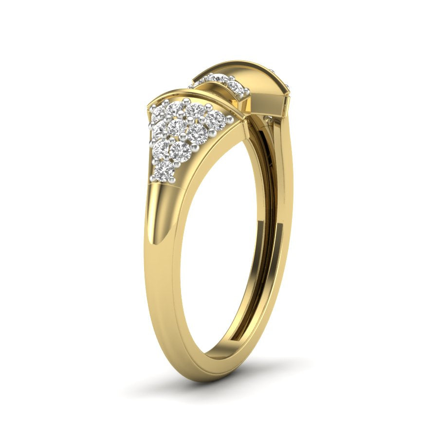 Yellow Gold Plated Sterling Silver Ring