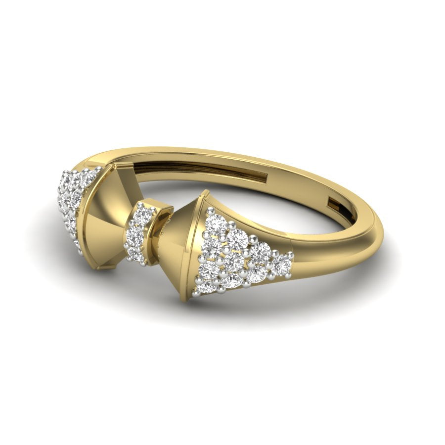 Yellow Gold Plated Sterling Silver Ring