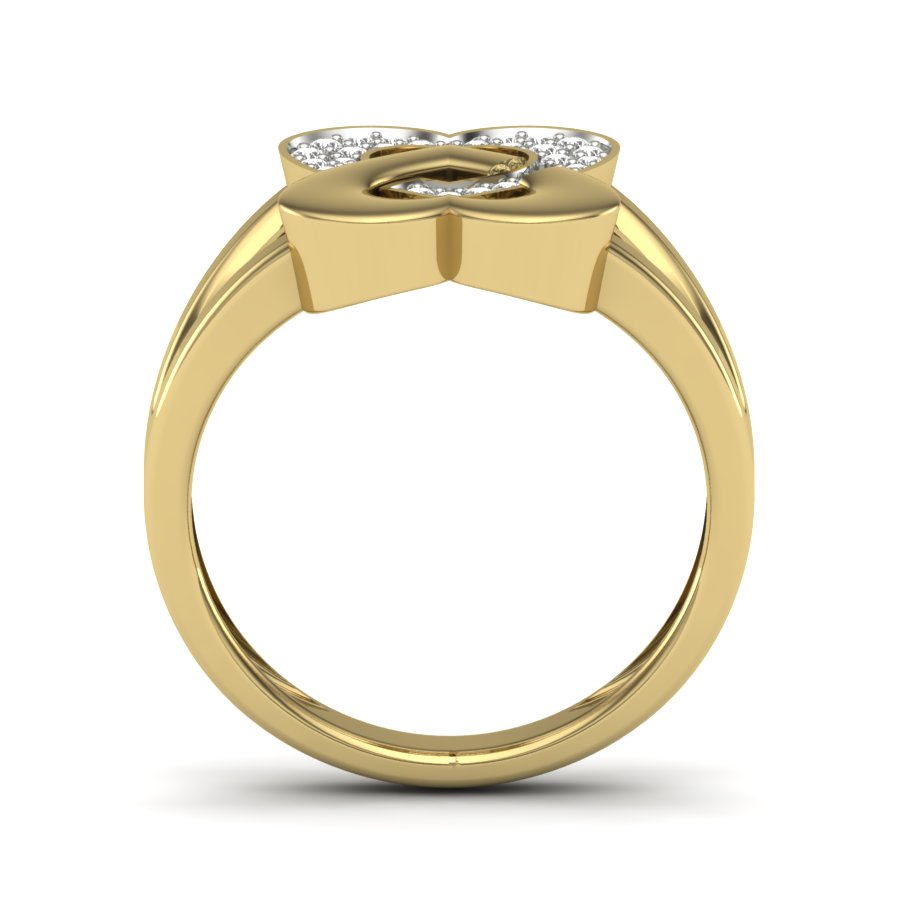 Yellow Gold Plated Sterling Silver Ring