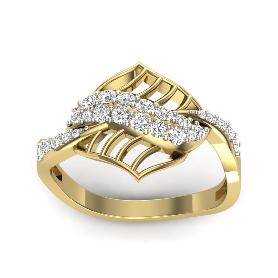 Yellow Gold Plated Sterling Silver Ring