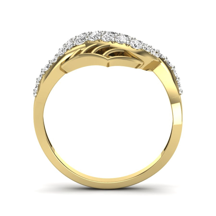 Yellow Gold Plated Sterling Silver Ring