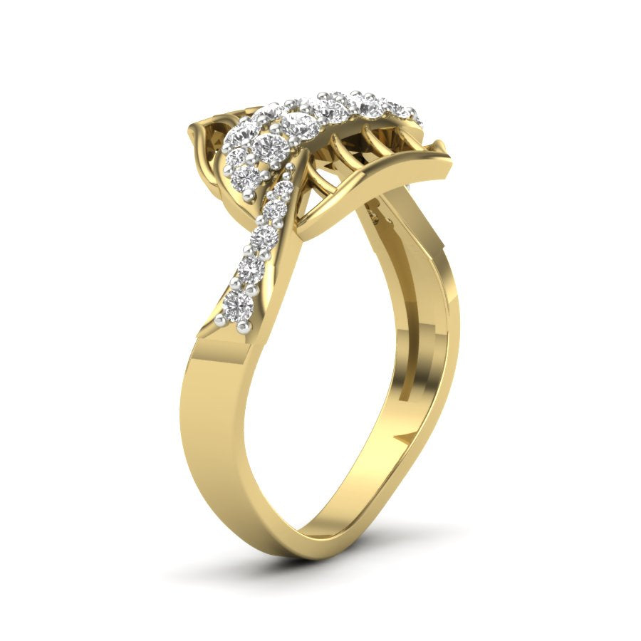 Yellow Gold Plated Sterling Silver Ring