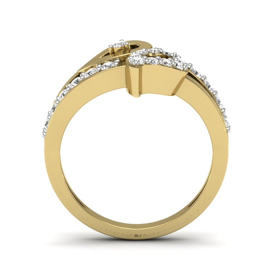 Yellow Gold Plated Sterling Silver Ring