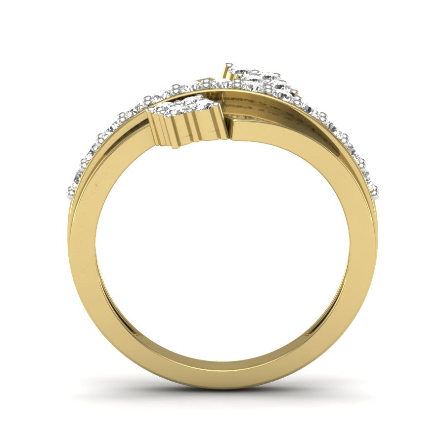Yellow Gold Plated Sterling Silver Ring