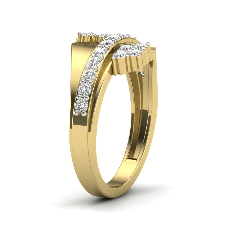 Yellow Gold Plated Sterling Silver Ring