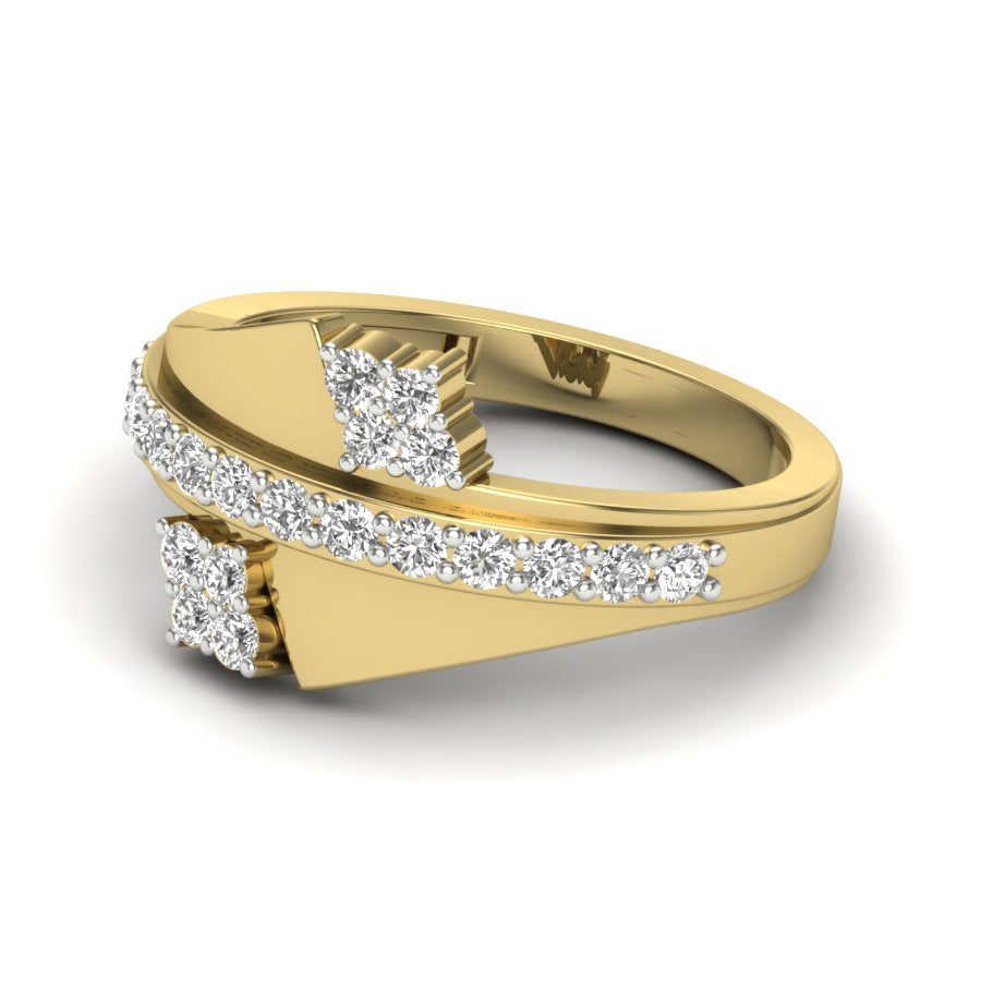 Yellow Gold Plated Sterling Silver Ring