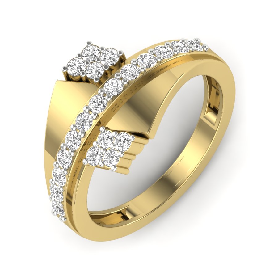 Yellow Gold Plated Sterling Silver Ring