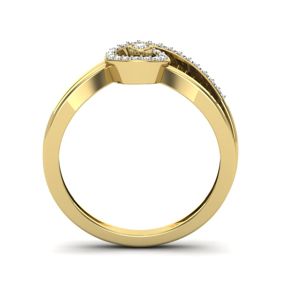 Yellow Gold Plated Sterling Silver Ring