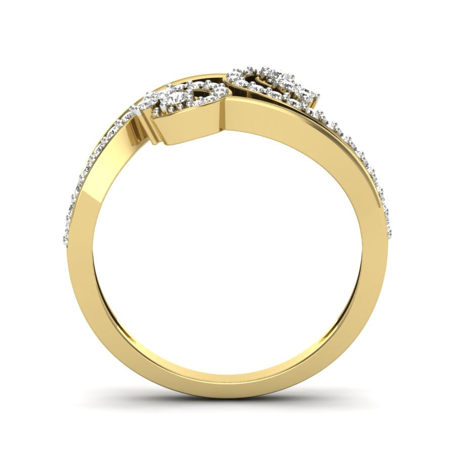 Yellow Gold Plated Sterling Silver Ring