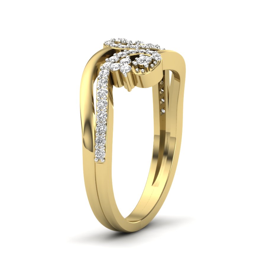 Yellow Gold Plated Sterling Silver Ring