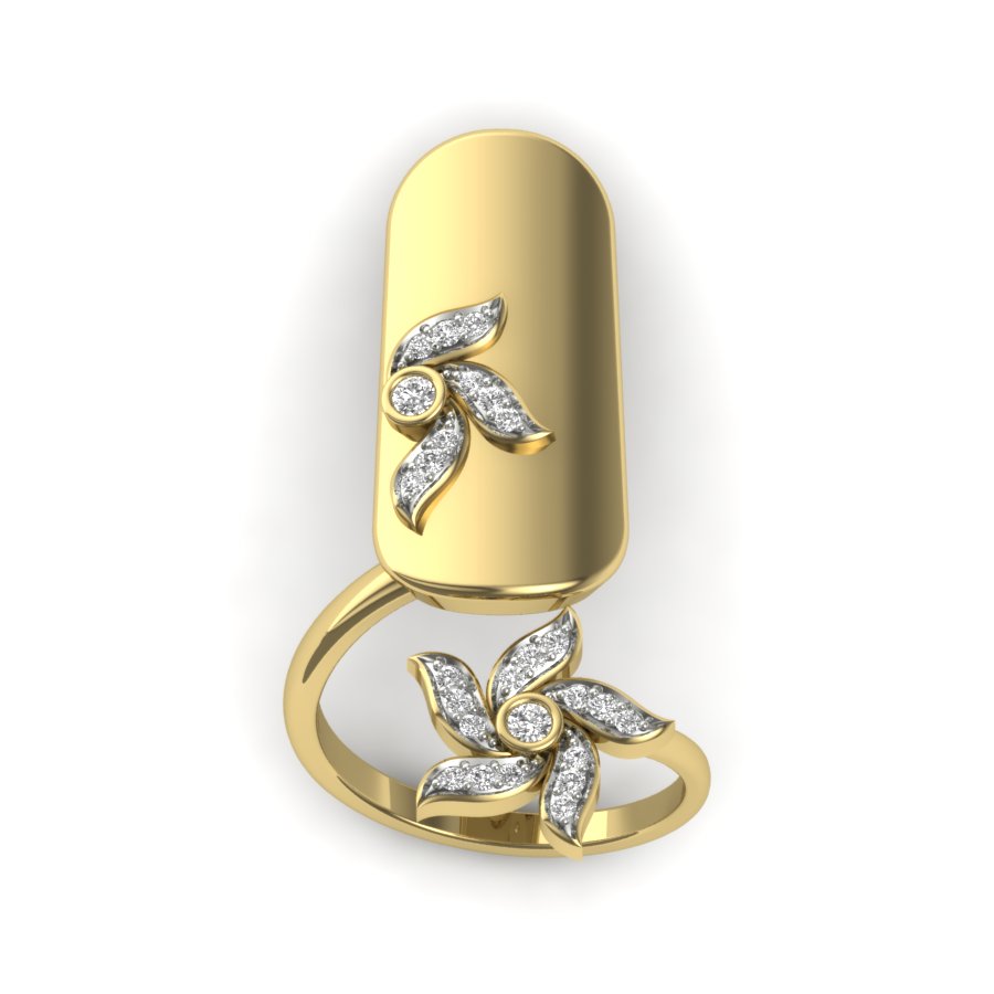 Yellow Gold Plated Sterling Silver Ring