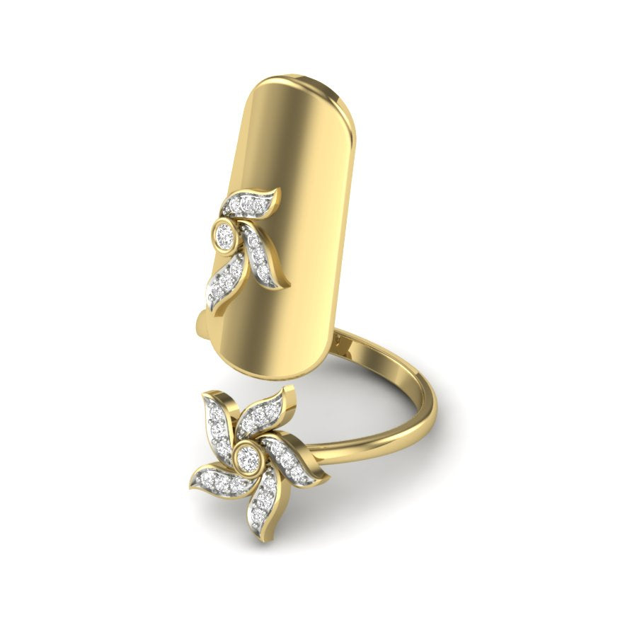 Yellow Gold Plated Sterling Silver Ring