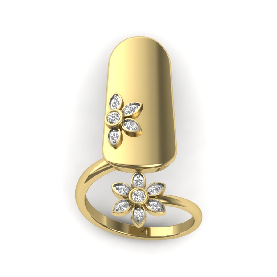 Yellow Gold Plated Sterling Silver Ring