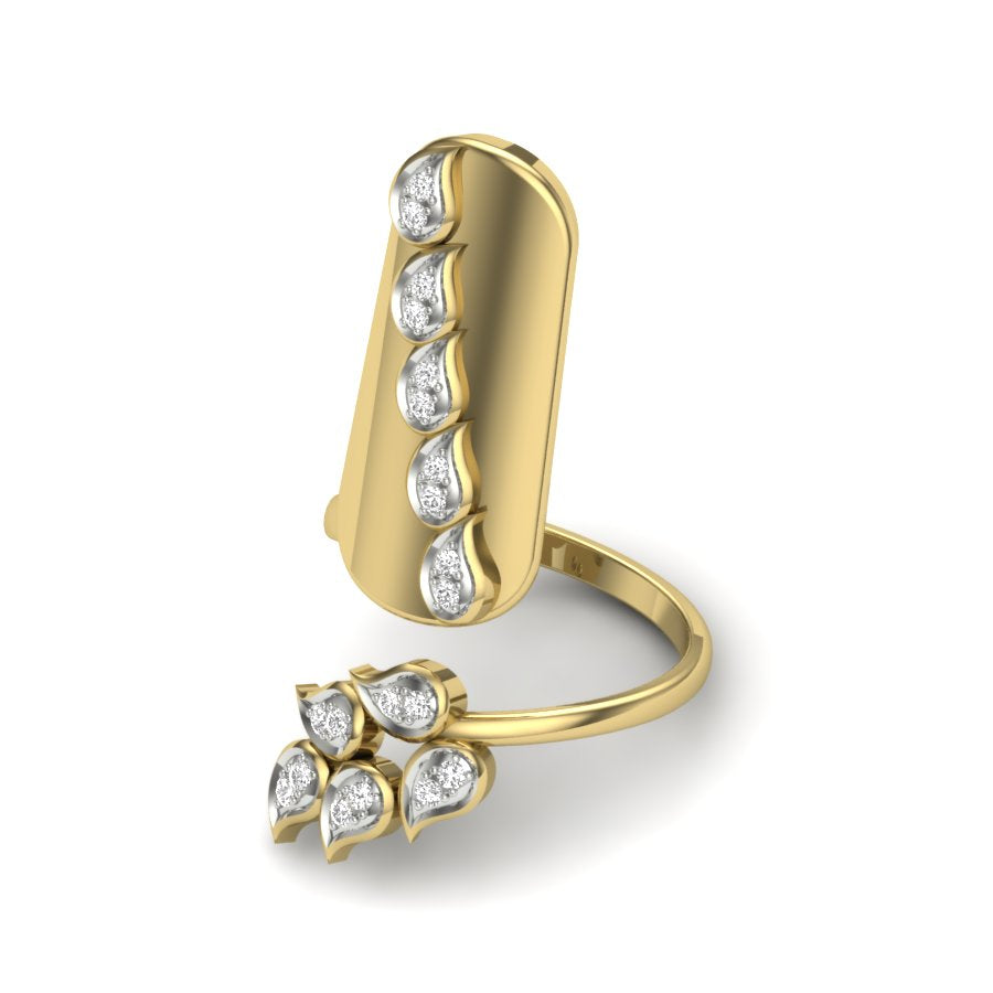 Yellow Gold Plated Sterling Silver Ring