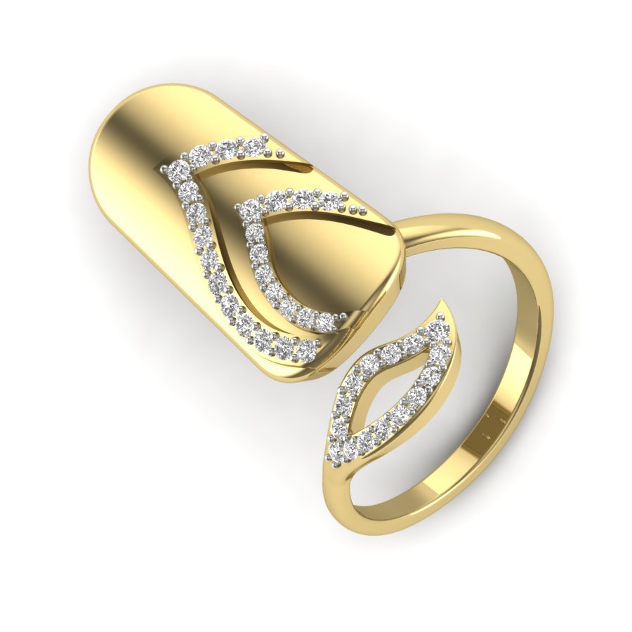 Yellow Gold Plated Sterling Silver Ring