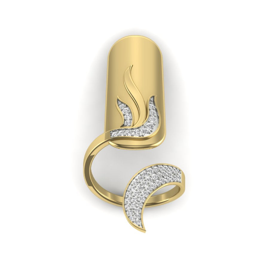Yellow Gold Plated Sterling Silver Ring