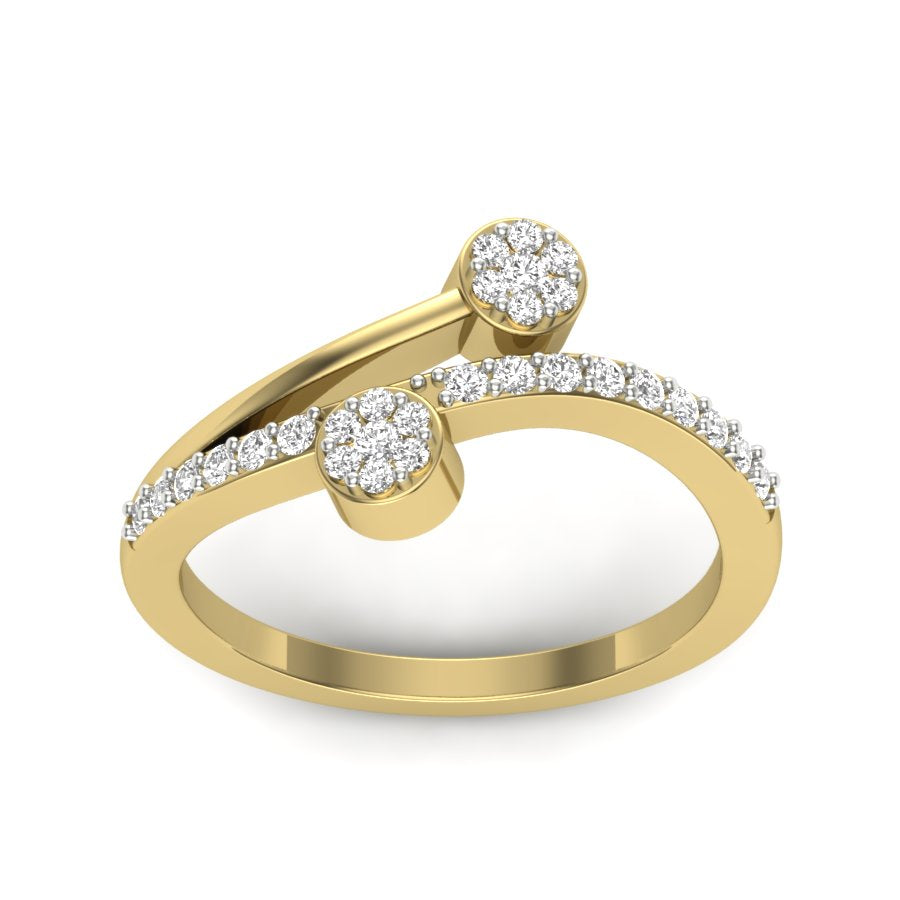 Yellow Gold Plated Sterling Silver Ring