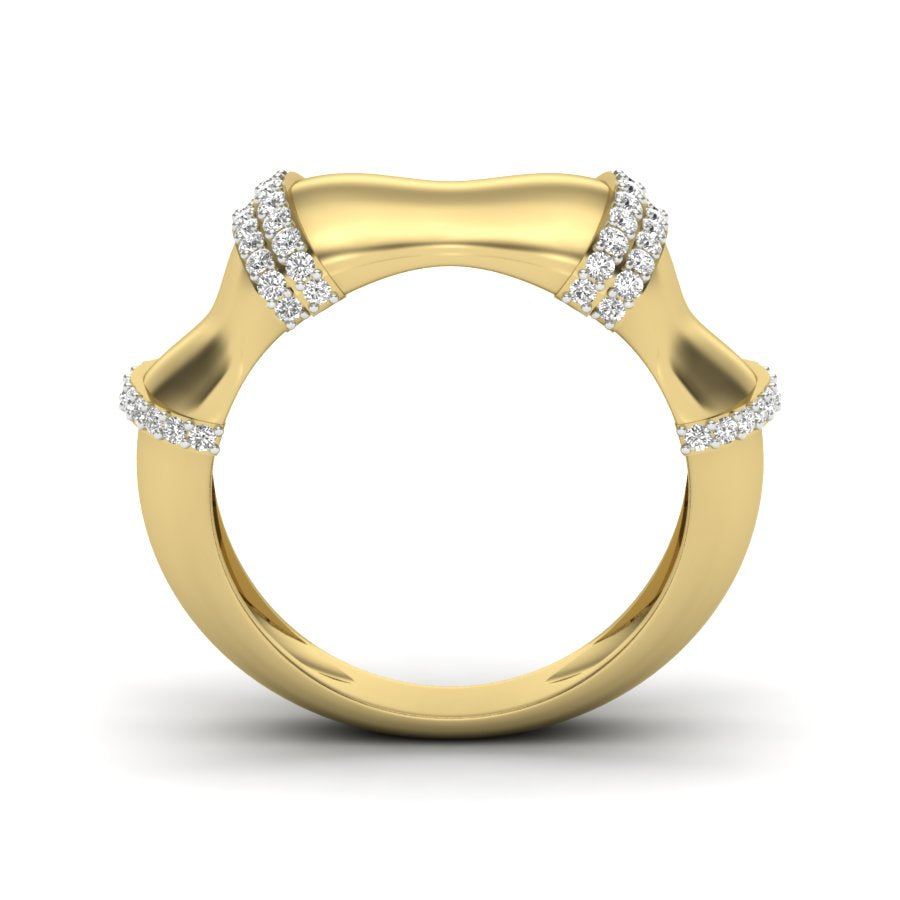 Yellow Gold Plated Sterling Silver Ring