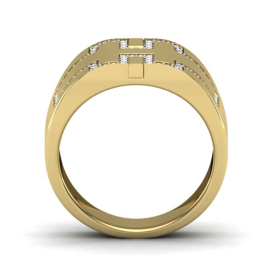 Yellow Gold Plated Sterling Silver Ring