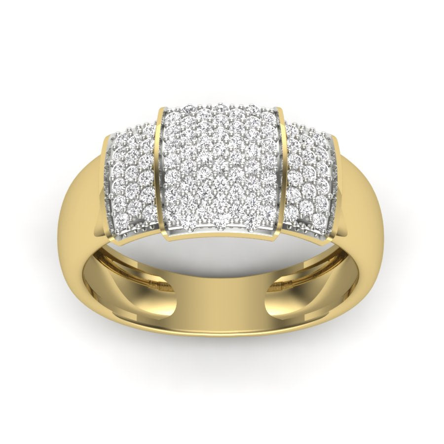Yellow Gold Plated Sterling Silver Ring