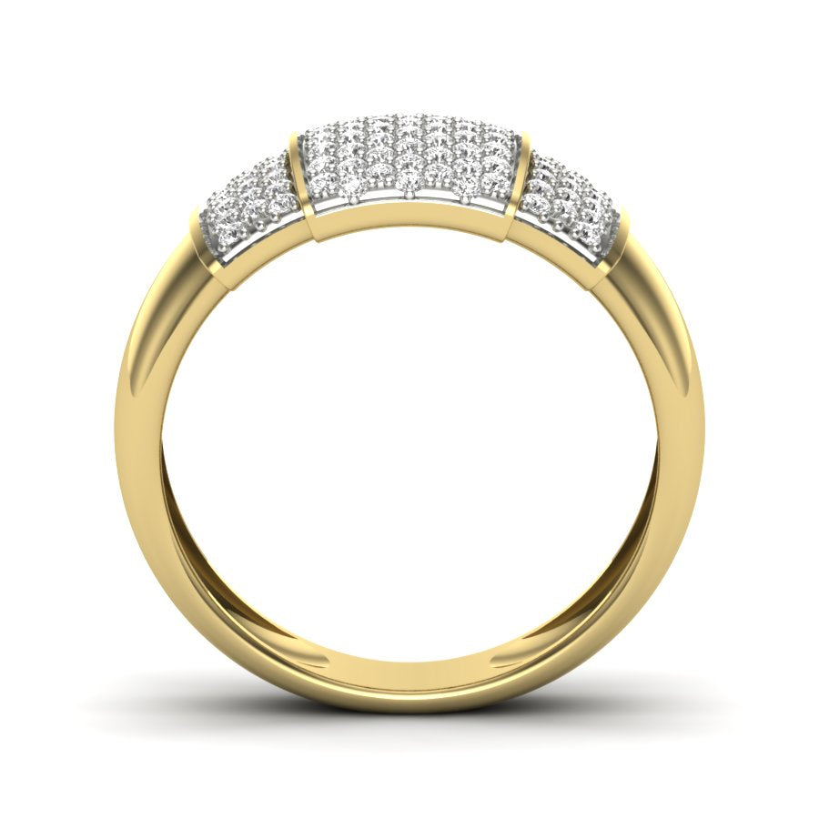 Yellow Gold Plated Sterling Silver Ring