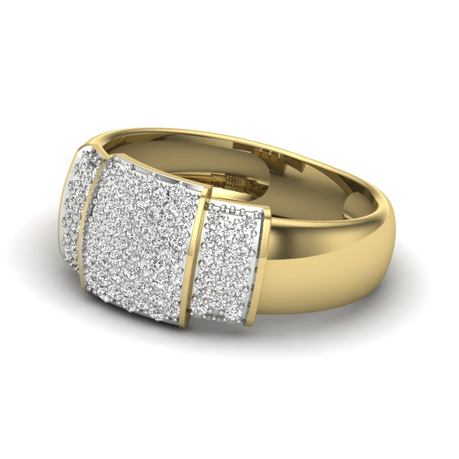 Yellow Gold Plated Sterling Silver Ring
