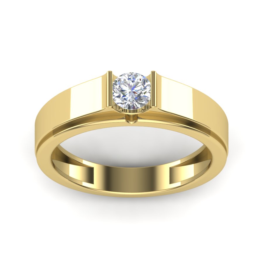 Yellow Gold Plated Sterling Silver Ring
