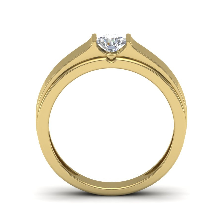 Yellow Gold Plated Sterling Silver Ring