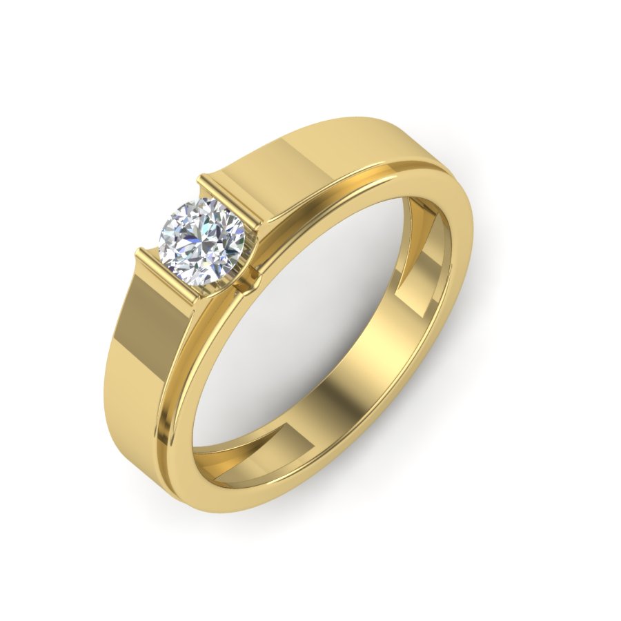 Yellow Gold Plated Sterling Silver Ring