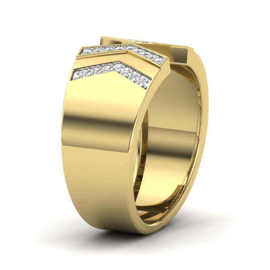 Yellow Gold Plated Sterling Silver Ring