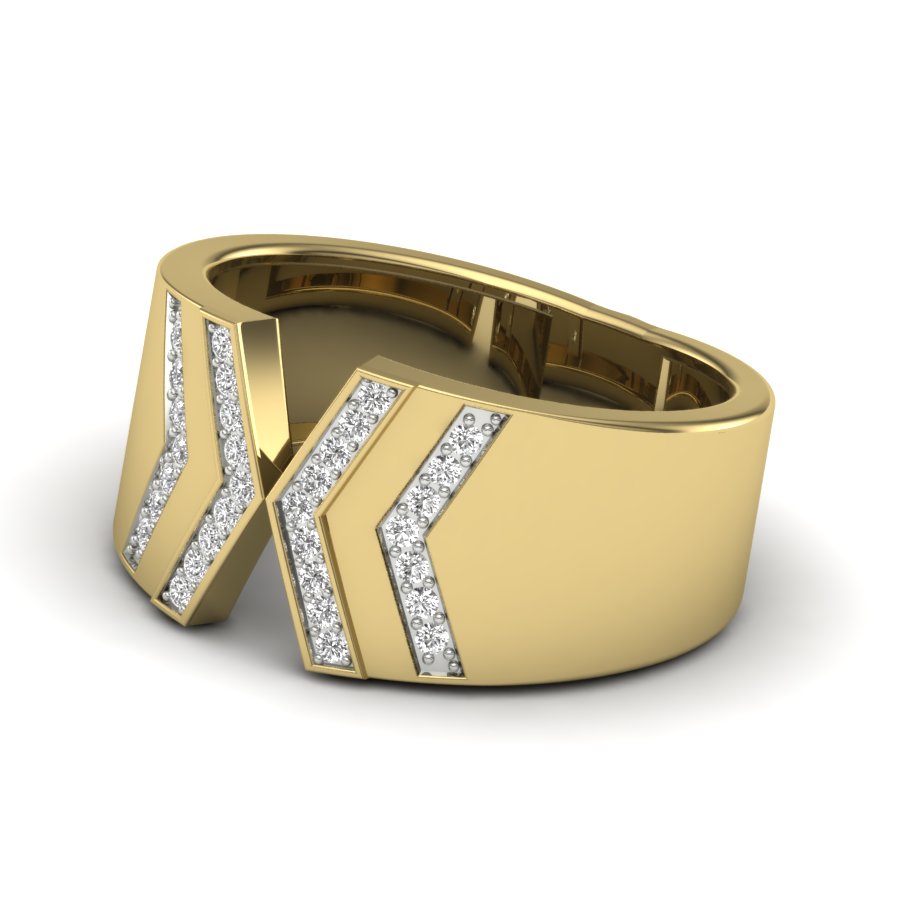 Yellow Gold Plated Sterling Silver Ring