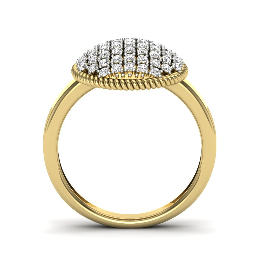 Yellow Gold Plated Sterling Silver Ring