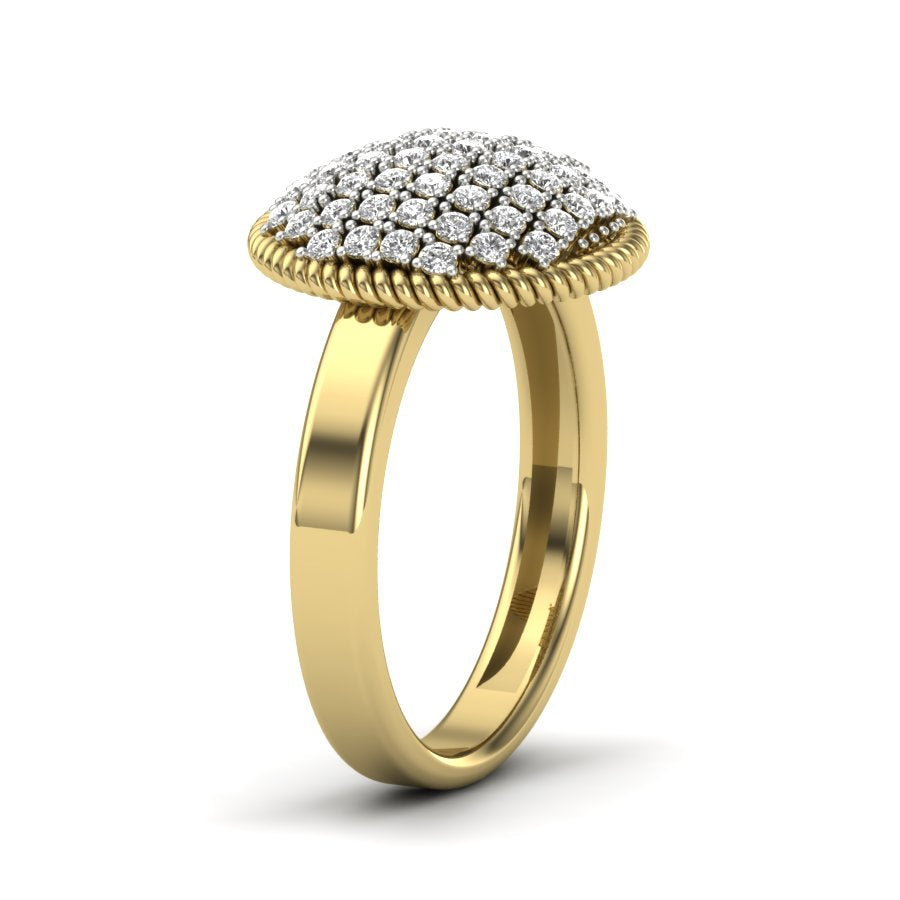 Yellow Gold Plated Sterling Silver Ring