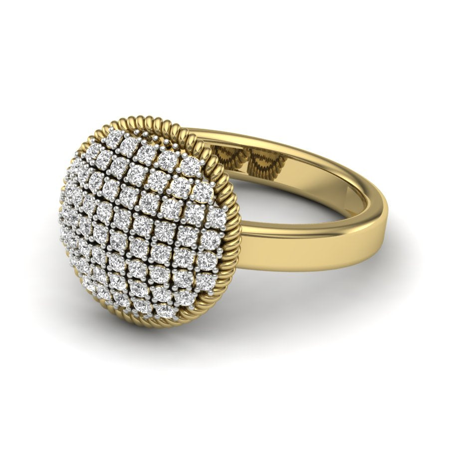Yellow Gold Plated Sterling Silver Ring