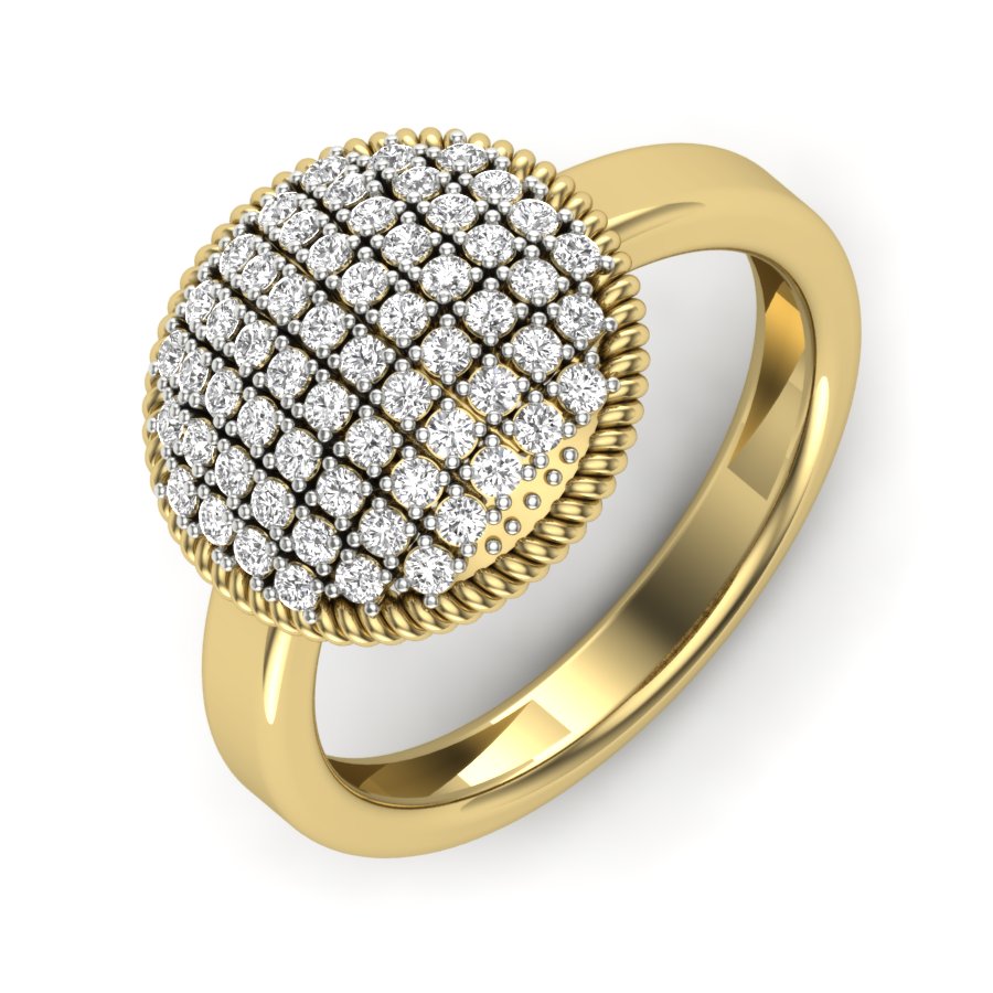 Yellow Gold Plated Sterling Silver Ring