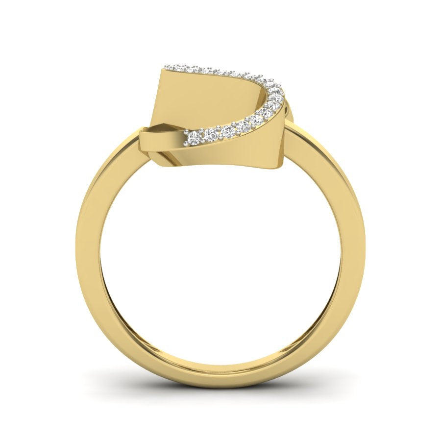 Yellow Gold Plated Sterling Silver Ring