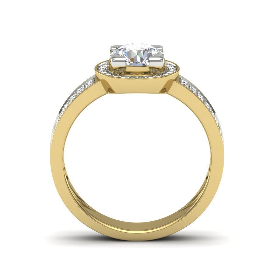 Yellow Gold Plated Sterling Silver Ring