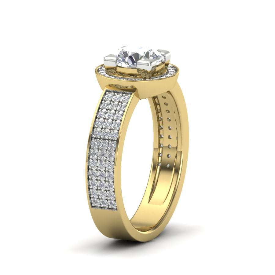 Yellow Gold Plated Sterling Silver Ring