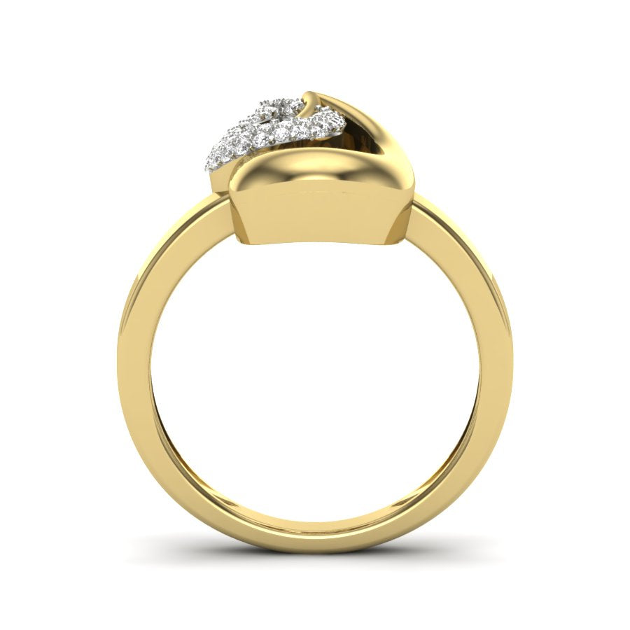 Yellow Gold Plated Sterling Silver Ring