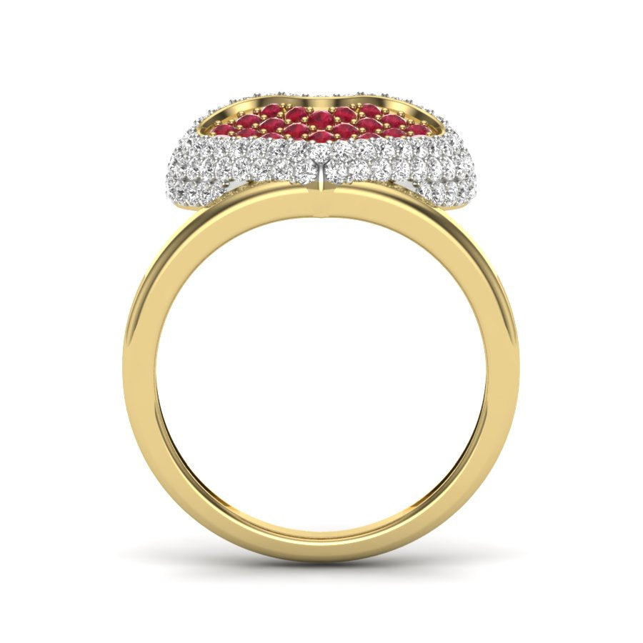 Yellow Gold Plated Sterling Silver Ring