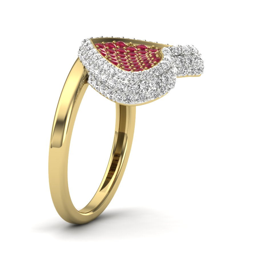 Yellow Gold Plated Sterling Silver Ring