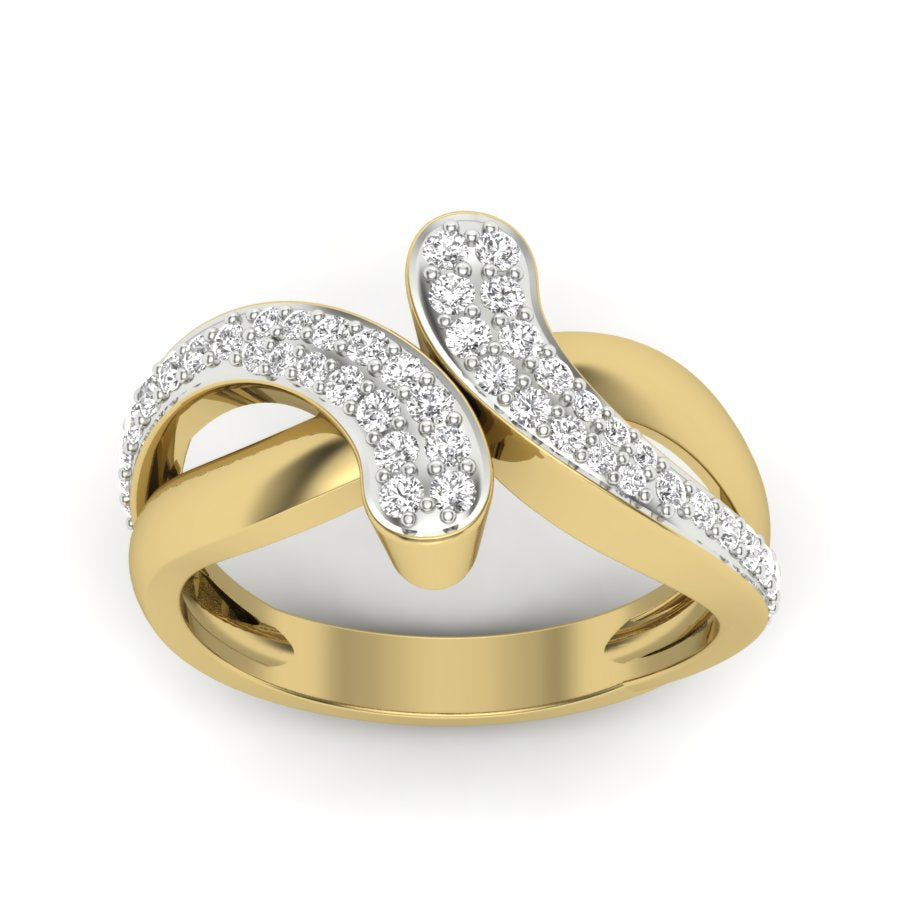 Yellow Gold Plated Sterling Silver Ring