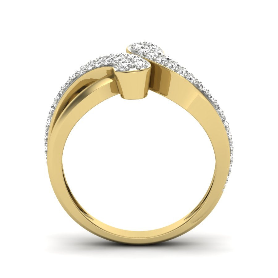 Yellow Gold Plated Sterling Silver Ring