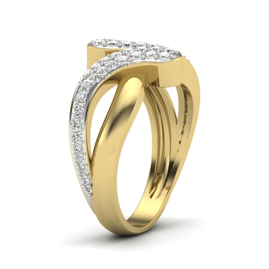 Yellow Gold Plated Sterling Silver Ring