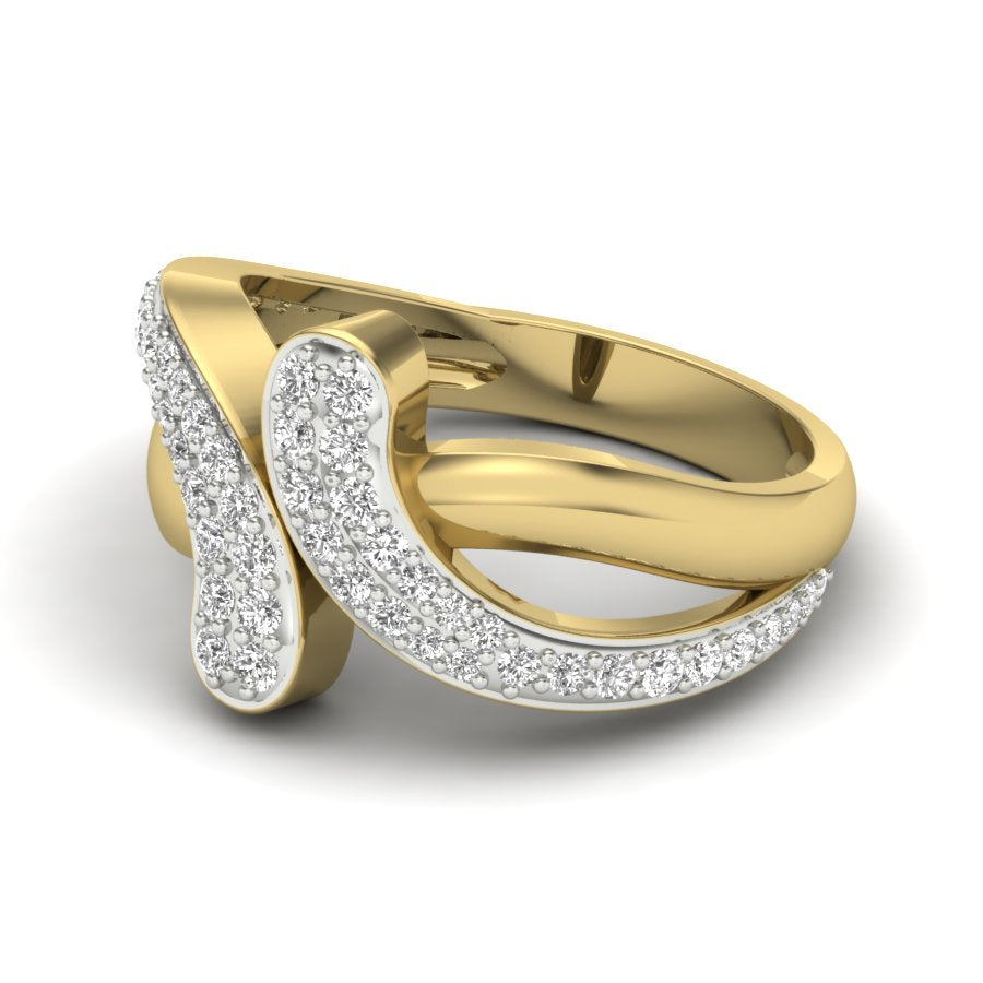 Yellow Gold Plated Sterling Silver Ring