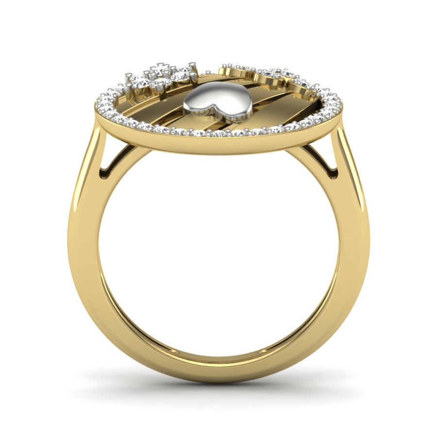 Yellow Gold Plated Sterling Silver Ring